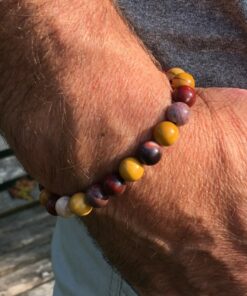 Bracelet en jaspe mokaïte