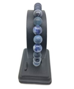 Bracelet sodalite et agate givrée