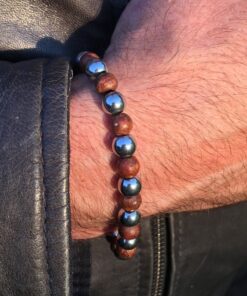 Bracelet hématite et jaspe