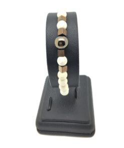 Bracelet howlite, pyrite et hématite