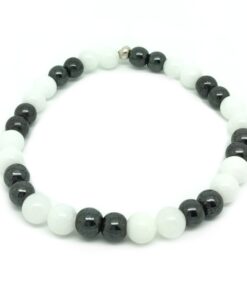 Bracelet agate et hématite