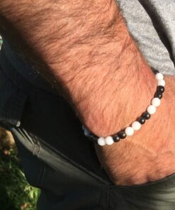 Bracelet agate et hématite