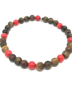 Bracelet jaspe et corail bambou