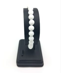 Bracelet agate blanche