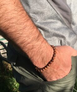 Bracelet jaspe brun