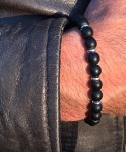Bracelet onyx mat