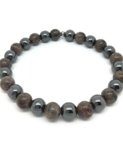 Bracelet en Jaspe et hématite