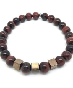 Bracelet oeil de taureau et pyrite