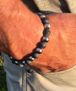 Bracelet jaspe et hématite