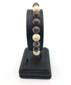 Bracelet en jaspe de 2 couleurs