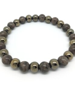 Bracelet en jaspe et hématite