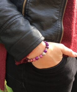 Bracelet Jaspe violet Amiral
