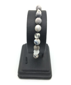 Bracelet en jaspe gris