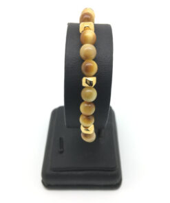 Bracelet en perles oeil de chat