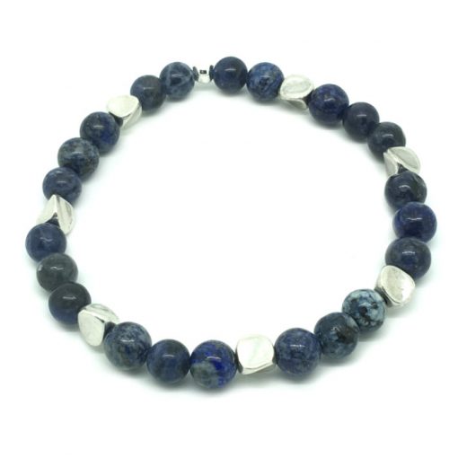 Bracelet perle Sodalite bleue