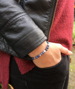 Bracelet perle Sodalite bleue