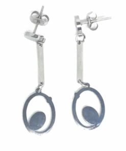Boucle d'oreille acier balançoire