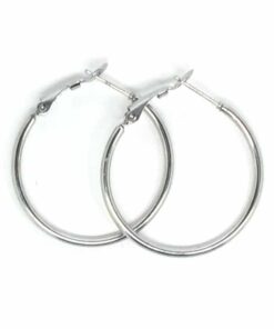 Boucle d'oreille acier créole