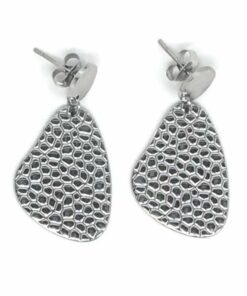Boucle d'oreille acier goutelette