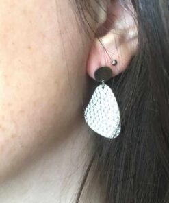 Boucle d'oreille acier goutelette