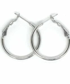 Boucle d'oreille acier petite créole
