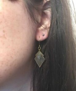Boucle d'oreilles losange bis