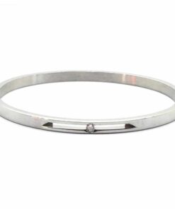 Bracelet acier 1 strass