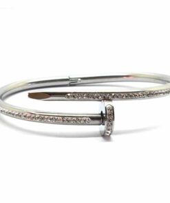 Bracelet acier clou strass