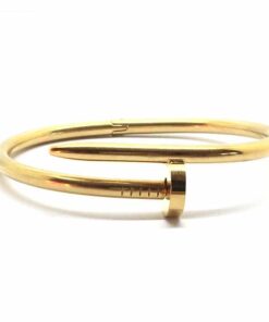 Bracelet acier couleur jaune clou