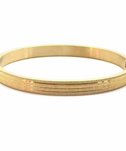 Bracelet acier couleur or ligne fin