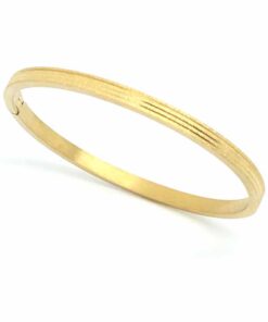 Bracelet acier couleur jaune ligne fin bis