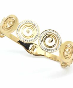 Bracelet acier couleur jaune tourbillon bis
