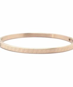 Bracelet acier fin signe infini grec