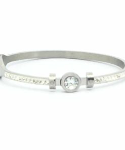 Bracelet acier gros strass