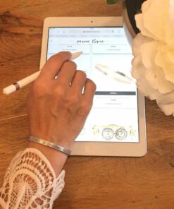 Bracelet acier ligne large