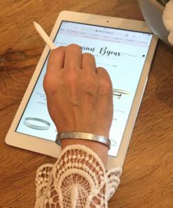 Bracelet acier signe infini grec