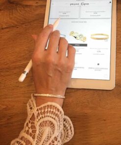 Bracelet couleur or rose et strass ter