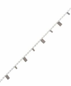 Bracelet souple Acier inoxydable petit rectangle