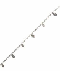 Bracelet souple Acier inoxydable petites feuilles
