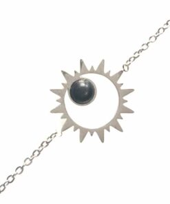 Bracelet souple Acier inoxydable soleil noir