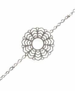 Bracelet souple acier inoxydable toile d'araignée