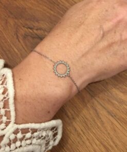 Bracelet souple acier inoxydable soleil
