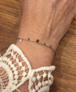 Bracelet souple Acier inoxydable petit rectangle