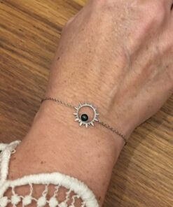 Bracelet souple Acier inoxydable soleil noir