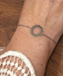 Bracelet souple Acier inoxydable soleil éclipse