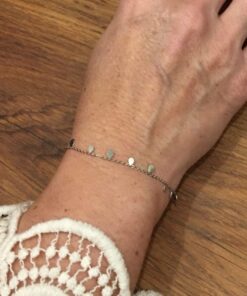 Bracelet souple acier inoxydable petites gouttes
