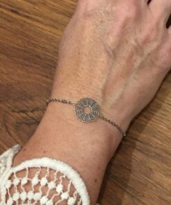Bracelet souple acier inoxydable toile d'araignée