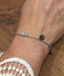 Bracelet souple Acier inoxydable petits arbres de vie